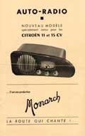 Autoradio Monarch Type Gouvion Saint Cyr